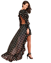 Black Golden Polka Dot Dress